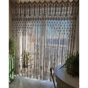 Hermosa Cortina de Pared de Macramé Estilo Boho, Decoración Elegante para Bodas, Adorno Colgante para el Hogar o Eventos - Product Image 1