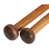 Lot de 18 paires d'aiguilles à tricoter en bois carbonisé, crochets à pointe unique, écologiques, pour le bricolage et le tissage professionnel