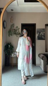 กางเกงผ้าเรยอนสำหรับผู้หญิงพิมพ์ลายปักลายสำหรับงานปาร์ตี้ชุดกระโปรงผ้าเรยอนสมัยใหม่ - Product Image 2