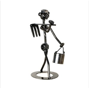 อลูมิเนียมสําเร็จรูปทองเหลืองหล่อแบบกําหนดเองขายส่งคุณภาพสูงพร้อมประติมากรรมโลหะฐานสีดําอุปกรณ์ตกแต่งในร่ม - Product Image 3