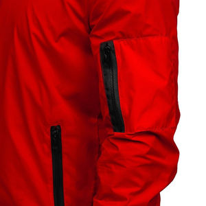 Blouson Bomber Homme Grande Taille Personnalisé en Toile avec Col Montant et Logo Avant Réversible, Imperméable et Coupe-Vent pour la Course - Product Image 6