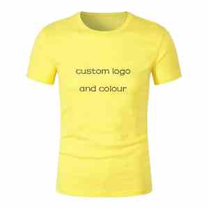 Venta al por mayor de Camisetas de deporte de manga corta de gran tamaño de los hombres de alta calidad 100% algodón a granel poliéster Spandex tela impresa camiseta - Product Image 3