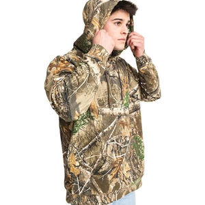 Sudadera con Capucha de Camuflaje, Suave, de Forro Polar, Informal, para Invierno, para Exteriores, 100% Algodón, Transpirable, Cálida, Urbana, Moderna y Elegante - Product Image 4