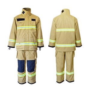 Trajes de bombero ignífugos de algodón FR y meta-aramida, chaquetas y pantalones de seguridad contra incendios. - Product Image 4