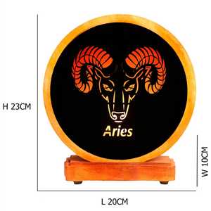 โคมไฟคริสตัลหิมาลัยตกแต่งห้องด้วยเกลืออเนกประสงค์โลโก้ตามราศีของตกแต่งรูปสัตว์แกะสลักจากธรรมชาติ - Product Image 3