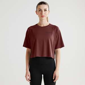 เสื้อยืดฝึกซ้อม GAI สีแดงเลือดหมู สำหรับชุดออกกำลังกาย - Product Image 1