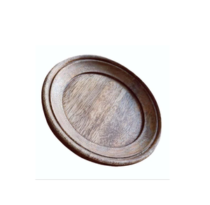 Plateau de cuisine rond en bois d'acacia écologique pour la vaisselle - Product Image 5