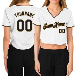 Maillot de baseball cousu sur mesure avec nom et numéro personnalisés Chemises athlétiques à col en V Hip Hop pour hommes, femmes et jeunes - Product Image 1