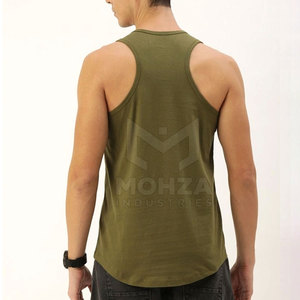 เสื้อกล้ามผู้ชายระบายอากาศดี ออกแบบโลโก้ได้ตามต้องการ สำหรับขายออนไลน์ ขายส่ง เสื้อกล้ามออกกำลังกายสีพื้น - Product Image 2
