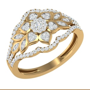 Joyería fina de mujer de oro amarillo de 14 quilates al por mayor, diamantes cultivados en laboratorio de corte princesa a la moda y perlas reales fabricadas en confianza - Product Image 6