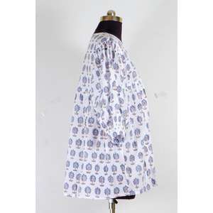 Vestido de algodón floral estampado a mano para mujer, ideal para fiestas. - Product Image 4