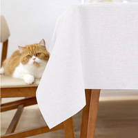 Nappe de table blanche de qualité supérieure 100% coton, fabrication en Inde, produits très vendus, tendance, luxe, fête, prix bas, haute qualité