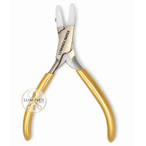 Alicates de Punta Plana con Doble Mordaza de Nailon |   Alicates de Punta Plana de Acero al Carbono con Acabado Dorado de Acero Inoxidable |   Herramientas para Hacer Joyas - Product Image 5