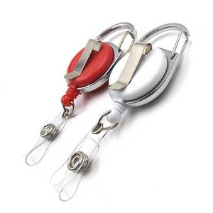 Mosquetón de ABS, carrete de insignia, práctico soporte de Clip para tarjetas, soporte de plástico de PVC para tarjetas de nombre, producto de poliéster, accesorios para soporte de insignia - Product Image 2
