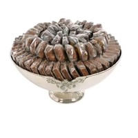 RVS moderne luxe design serveerschaal voor chocolade, snoep, gedroogd fruit, chips, snacks, feestjes, vaatwasserbestendig