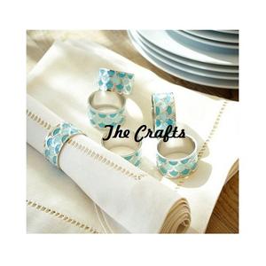 Fabuleux Design Rond De Serviette En Métal Argenté Rond De Serviette Avec Vadrouille Travail Vaisselle De Qualité Supérieure Rond De Serviette - Product Image 1