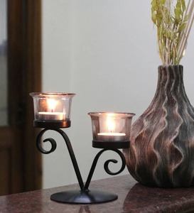 Available High Quality Round Available Glass Candle <b>Jar</b> for Home & Hotel Decoration New Design Best Price Metal Candle Lantern - Product Image 1
