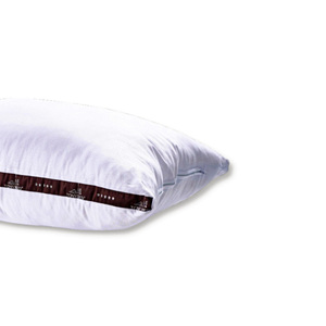 Oreiller cervical en coton compressible pour fournitures d'hôtel tissu rayé OEM ODM Vietnam livraison en gros directe d'usine en vrac - Product Image 3