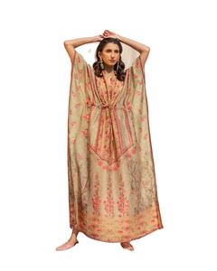 Robe Caftan fleurie du Style occidental, manches courtes, grande taille, imprimé Floral, Style bohème, haute qualité, nouvelle collection - Product Image 1