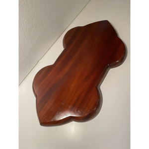 Assiette et plateau à dessert au chocolat brun bien poli et écologique, serveur de nourriture en bois pur fabriqué à la main, élégant et durable - Product Image 4