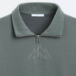 Nuevo diseño Best Men Basics Half Zipp Sudaderas Low MOQ Men Basics Half Zipp Sudaderas a precio al por mayor Hecho en Pakistán - Product Image 6