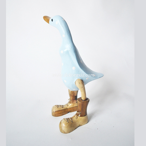 Sandalias de Bambú con Diseño de Puntos Azules, Ecológicas, de Lujo, Estilo Art Deco, Arte Moderno, Únicas, Duraderas, Hechas a Mano, Decoración Personalizada para el Hogar - Product Image 2