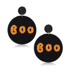 Meilleure Qualité Noël Géométrique À La Mode Perlé Boucles D'oreilles Plaqué Or Unisexe Nouvelle Arrivée Du Fabricant Indien Cosplay - Product Image 5