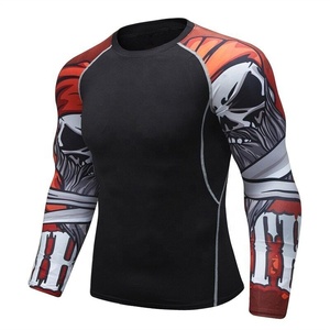 Camiseta Deportiva Larga para Hombre de Fabricante Profesional, Logotipo Personalizado, Ropa Deportiva, Nuevo Diseño, Transpirable, Anti-UV para MMA - Product Image 2