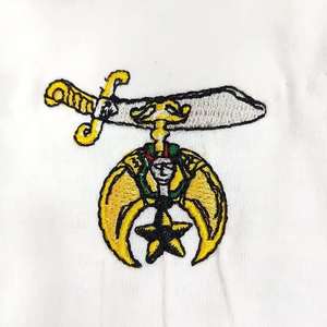 Gants de couleur blanche brodés en 100% coton fabriqués par des professionnels - Product Image 3