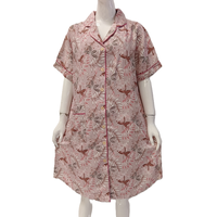 Vestido de pijama de talla grande para mujer, camisón de noche de verano, muy cómodo
