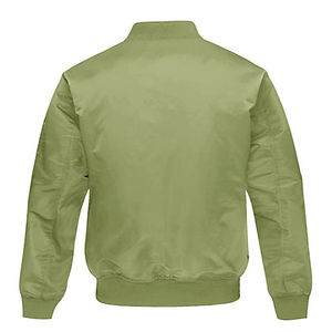 Blouson de baseball universitaire personnalisé avec broderie vierge Blouson de baseball en soie Blouson bombardier en satin pour homme - Product Image 6