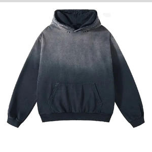 Sudaderas con capucha de algodón 100% de alta calidad para hombre, pulóver, ropa de calle, sudadera con estampado de soplo de peso pesado para hombre 2025 - Product Image 1