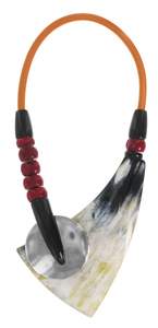 PERLES nouveauté Buffalo corne de boeuf collier poli Style Animal os bijoux Design naturel perles femmes filles mariage - Product Image 2