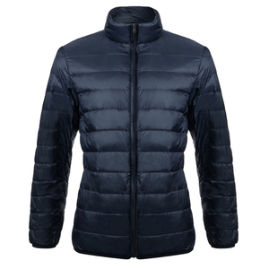Chaqueta acolchada a prueba de viento Vintage para hombre 100% Nylon y Denim Stand Collar Winter Warm Puffer con la mejor calidad - Product Image 6