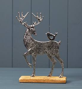 Top Selling Set of 2 Versatile Metal Decorative Reindeer for Home Candle <b>Holders</b> Lanterns Candle Jars Decoration - Product Image 3