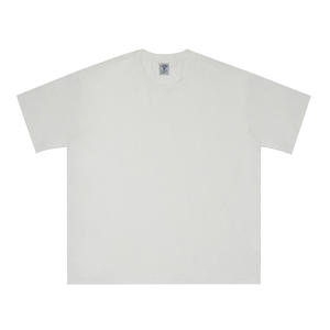 T-shirt grande taille 100% coton de haute qualité personnaliser le logo d'impression numérique 230gsm T-shirt uni à col rond pour hommes pour hommes - Product Image 2