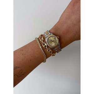 Pulsera de tenis vintage con eslabones en S y diamantes de 1.75 quilates, pulseras y brazaletes - Product Image 3