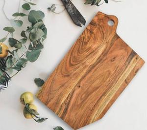 Tabla de cortar de mármol de madera de acacia única, tabla de cortar de cocina de nuevo estilo para servir queso, carne, pan para restaurantes - Product Image 4