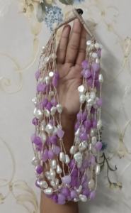 Top <b>Indian</b> Manufacturer High Quality Antique Pearl Mala Trendy Multi Color Fashion Jewelry Set for Women - Product Image 6