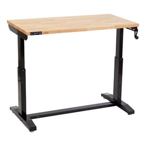 Établi moderne à hauteur réglable de 117cm Bureau en bois convertible pour bureau Garage Support de table de levage silencieux OEM - Product Image 4