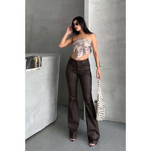 <span class=keywords><strong>Pantaloni</strong></span> a Zampa d'Elefante Stile Spagnolo a Vita Alta, Traspiranti e Comodi - Product Image 6