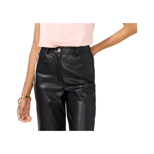 Top da donna in raso martellato senza maniche con collo a cappuccio di Vince Camuto, colore French Roast, taglia Large, disponibile presso Nordstrom. - Product Image 3