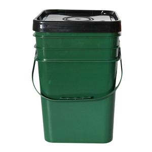 Stockage de jouets à paroi épaisse Seau en plastique carré de 20L avec couvercle - Product Image 2