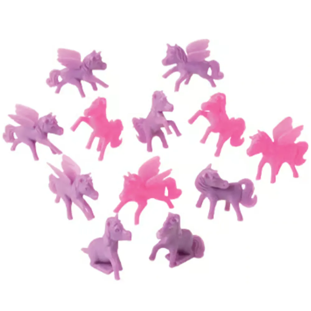 China manufacturer promotional items pink & purple mini ponies toys plastic