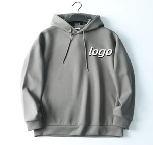 Unisex Hombres Essential 360g Heavy Weight Fleece Hoodie 100% Algodón Personalizado Puff Impresión Bordado Sólido Alta Calidad Hombres - Product Image 3