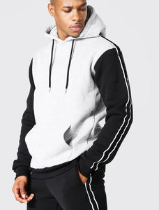 Ensemble de survêtement 2 pièces unisexe grande taille avec logo personnalisé OEM – Sweat à capuche et pantalon de jogging en molleton écologique - Product Image 3