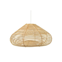 Lustre suspendu au plafond de qualité supérieure en aluminium et rotin, design moderne, hauteur réglable, décoratif pour