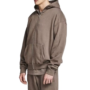 ชุดวอร์มทรงขากระบอกพิมพ์ลายแบบกำหนดเอง ซิป 500 GSM ชุดจ็อกกิ้งขาตรง ชุดวอร์มสไตล์ดิสเทรส ชุดวอร์มฤดูใบไม้ร่วง 2026 - Product Image 4