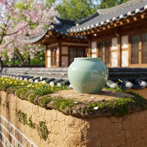 Vaso ovale decorativo per la casa in ceramica Celadon candele profumate di lusso - Product Image 3