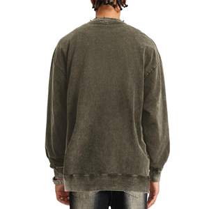 Wholesale Custom Puff Printing High Quality Sweatshirts <b>Thick</b> Basics Cotton Blended Oversized Boxy Pullover <b>Hoodies</b> for <b>Man</b> - Product Image 5
